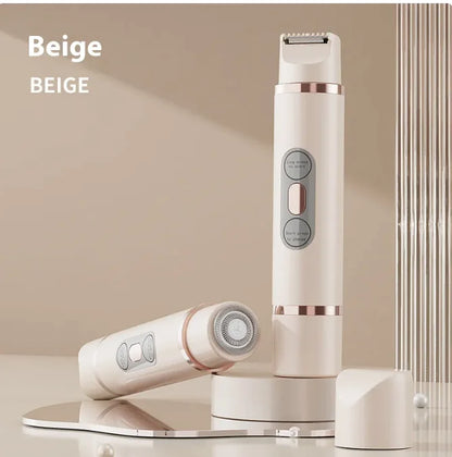 Dual-Head Electric Shaver Painless Women's Epilator Bikini Hair Removal Device Automatic Hair Trimmer Underarm Facial Lips Leg